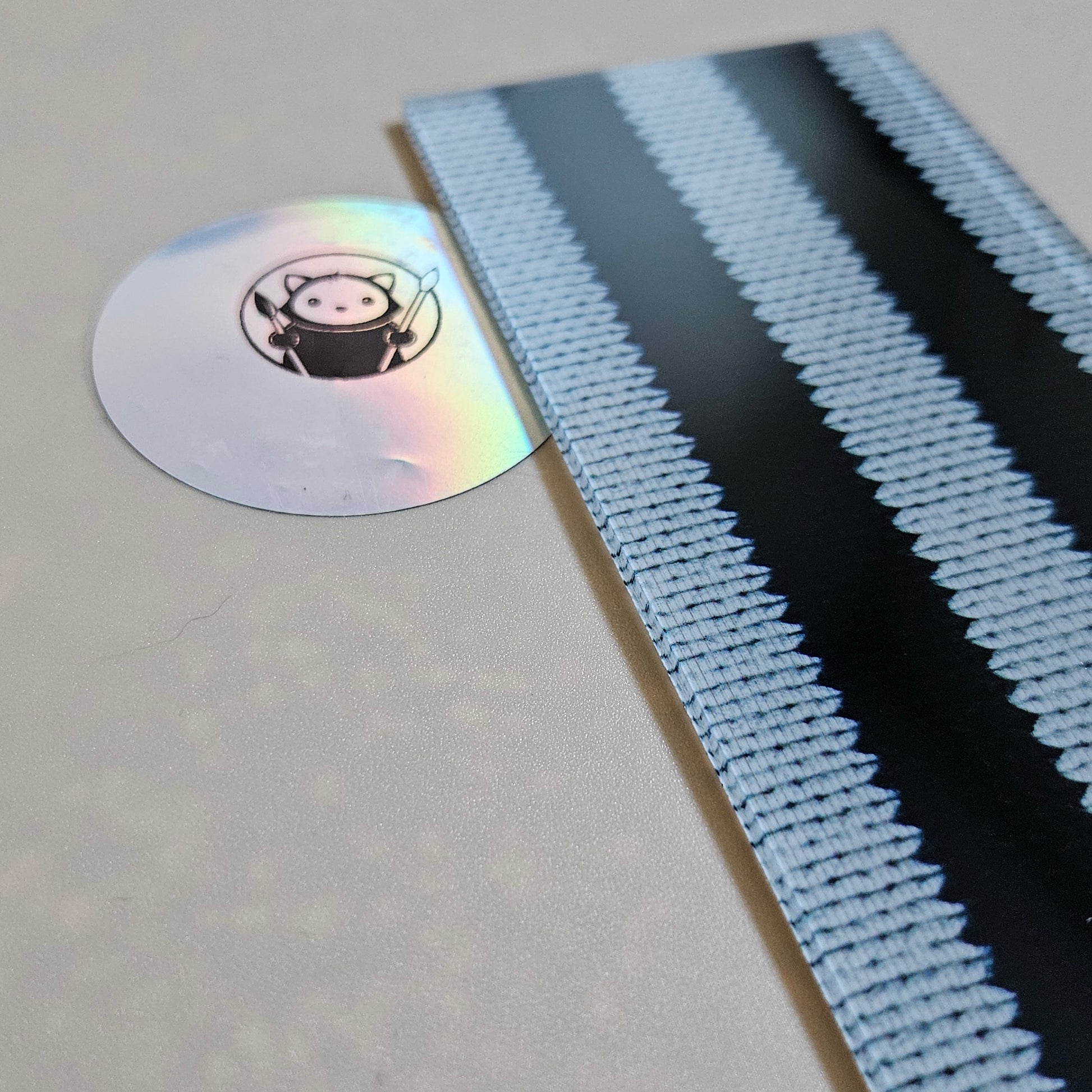 Next Level Sheet - Printed Acrylic and Plywood Sheets - Black and White Knitted Close Up