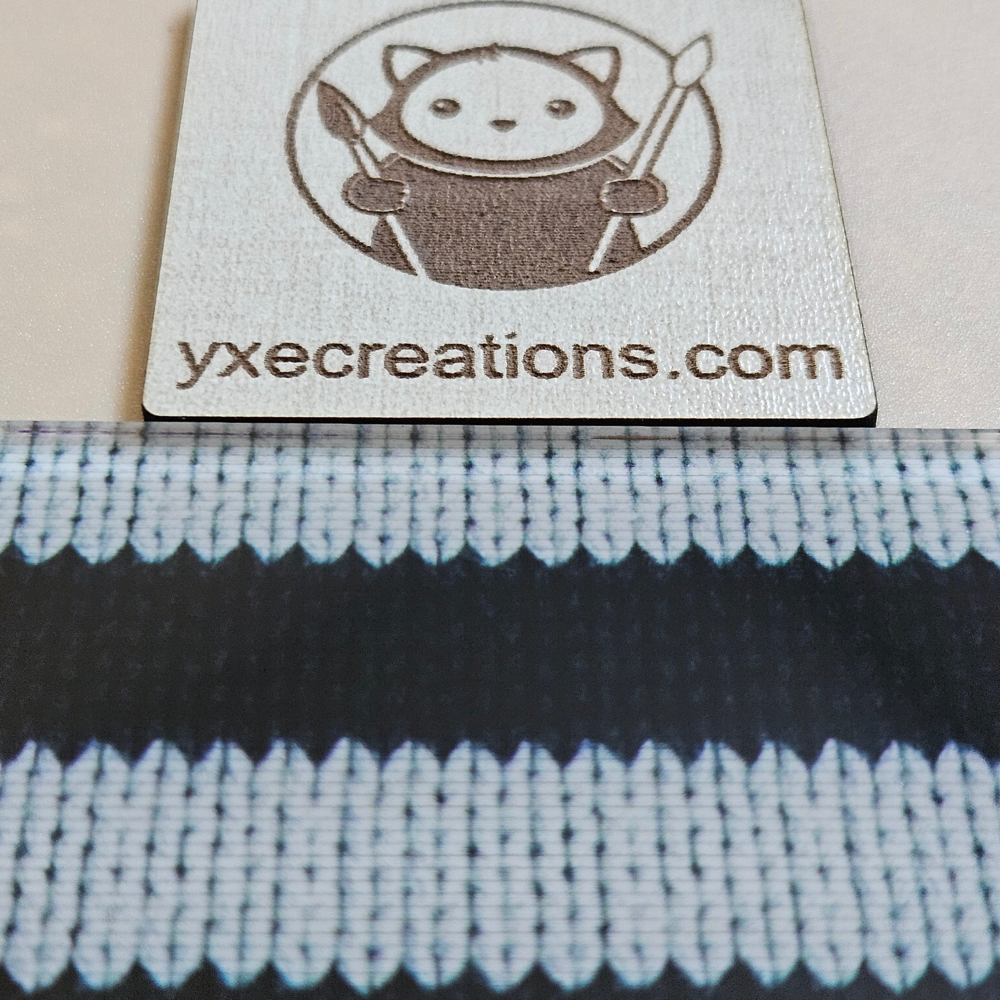 Next Level Sheet - Printed Acrylic and Plywood Sheets - Black and White Knitted Horizontal