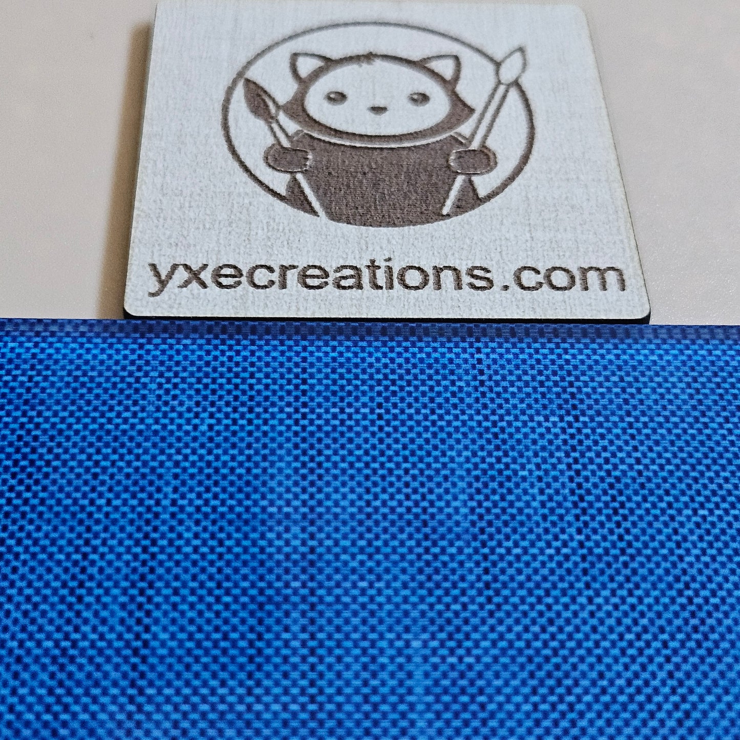 Next Level Sheet - Printed Acrylic and Plywood Sheets - Blue Canvas Horizontal