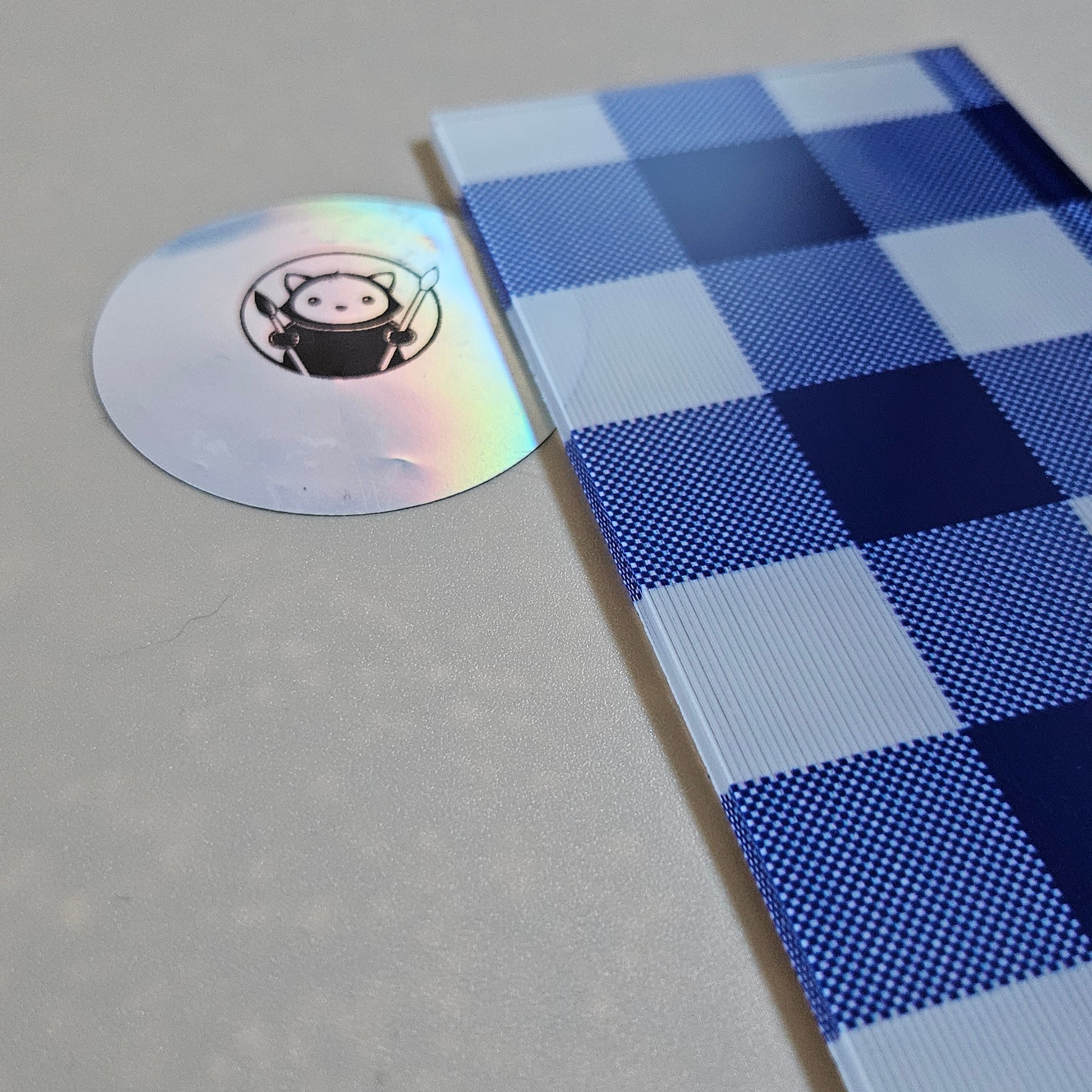 Next Level Sheet - Printed Acrylic and Plywood Sheets - Blue Plaid Close Up