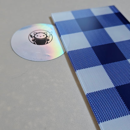 Next Level Sheet - Printed Acrylic and Plywood Sheets - Blue Plaid Close Up
