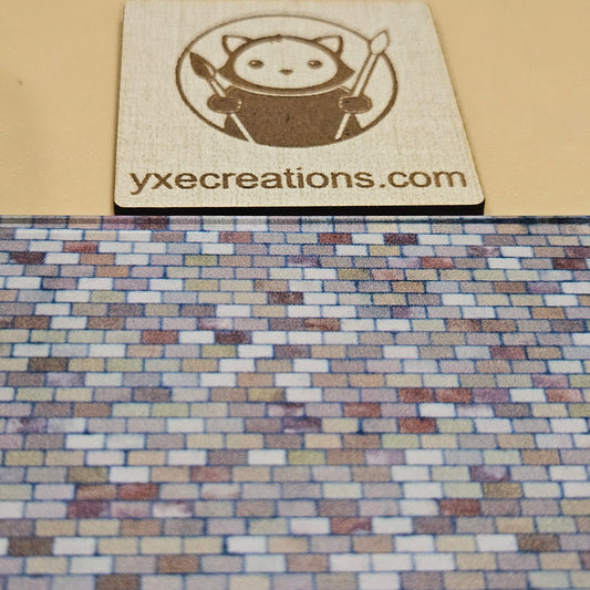 Next Level Sheet - Printed Acrylic and Plywood Sheets - Colourful Bricks Horizontal