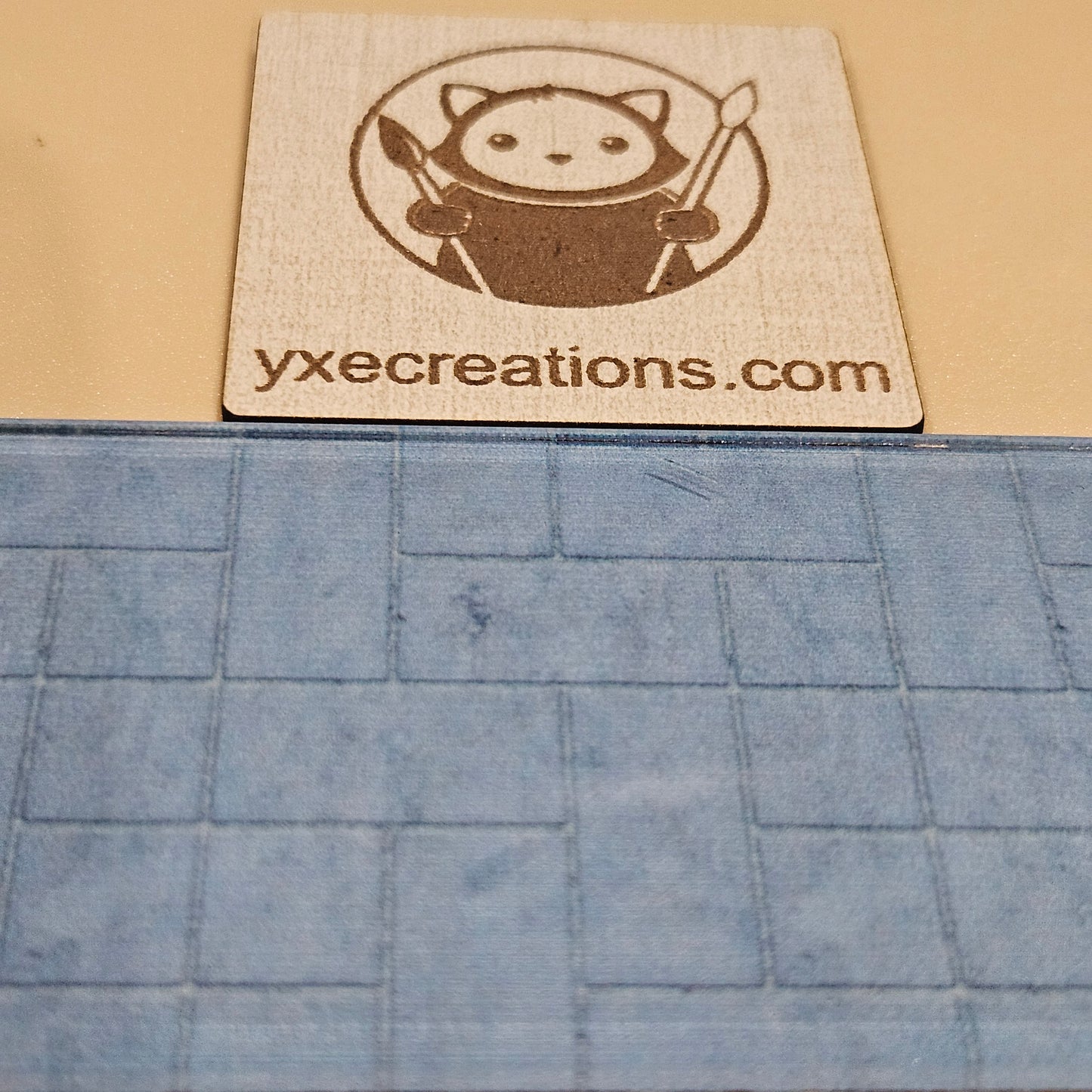 Next Level Sheet - Printed Acrylic and Plywood Sheets - Concrete Pavement Stones Horizontal