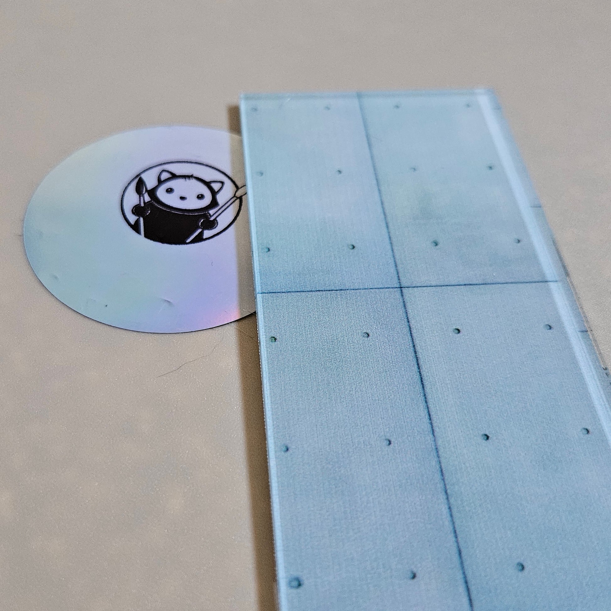 Next Level Sheet - Printed Acrylic and Plywood Sheets - Concrete Planks Close Up