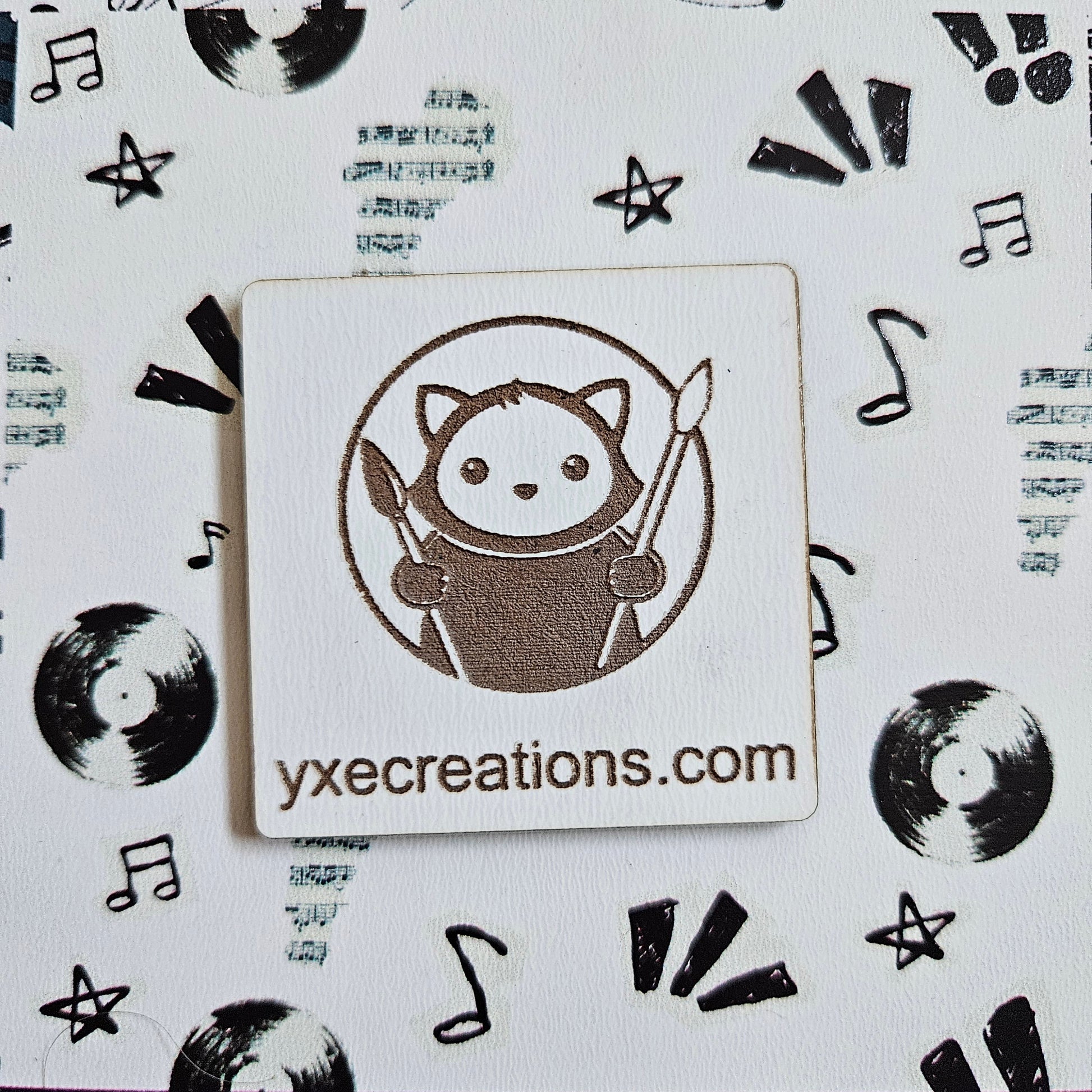 Next Level Sheet - Printed Acrylic and Plywood Sheets - Cool Music - Close Up