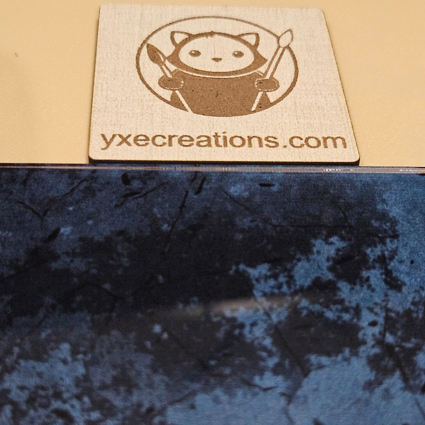 Next Level Sheet - Printed Acrylic and Plywood Sheets - Dark Concrete Horizontal