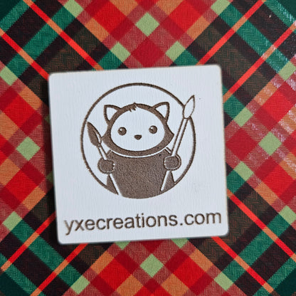 Next Level Sheet - Printed Acrylic and Plywood Sheets - Green and Red Plaid - Close Up