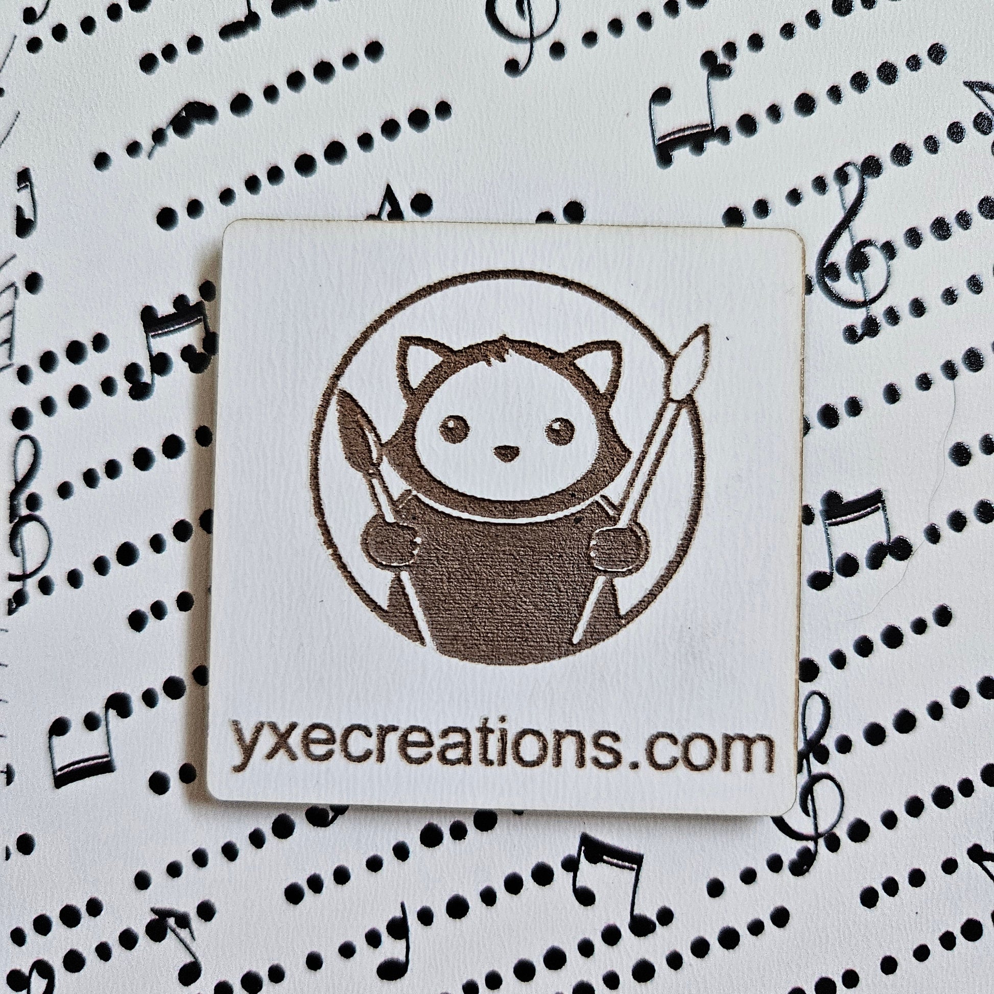 Next Level Sheet - Printed Acrylic and Plywood Sheets - Music Dots - Close Up