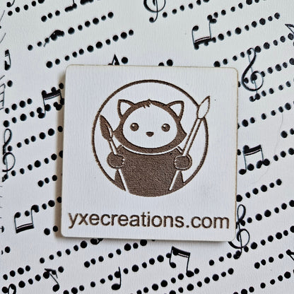 Next Level Sheet - Printed Acrylic and Plywood Sheets - Music Dots - Close Up