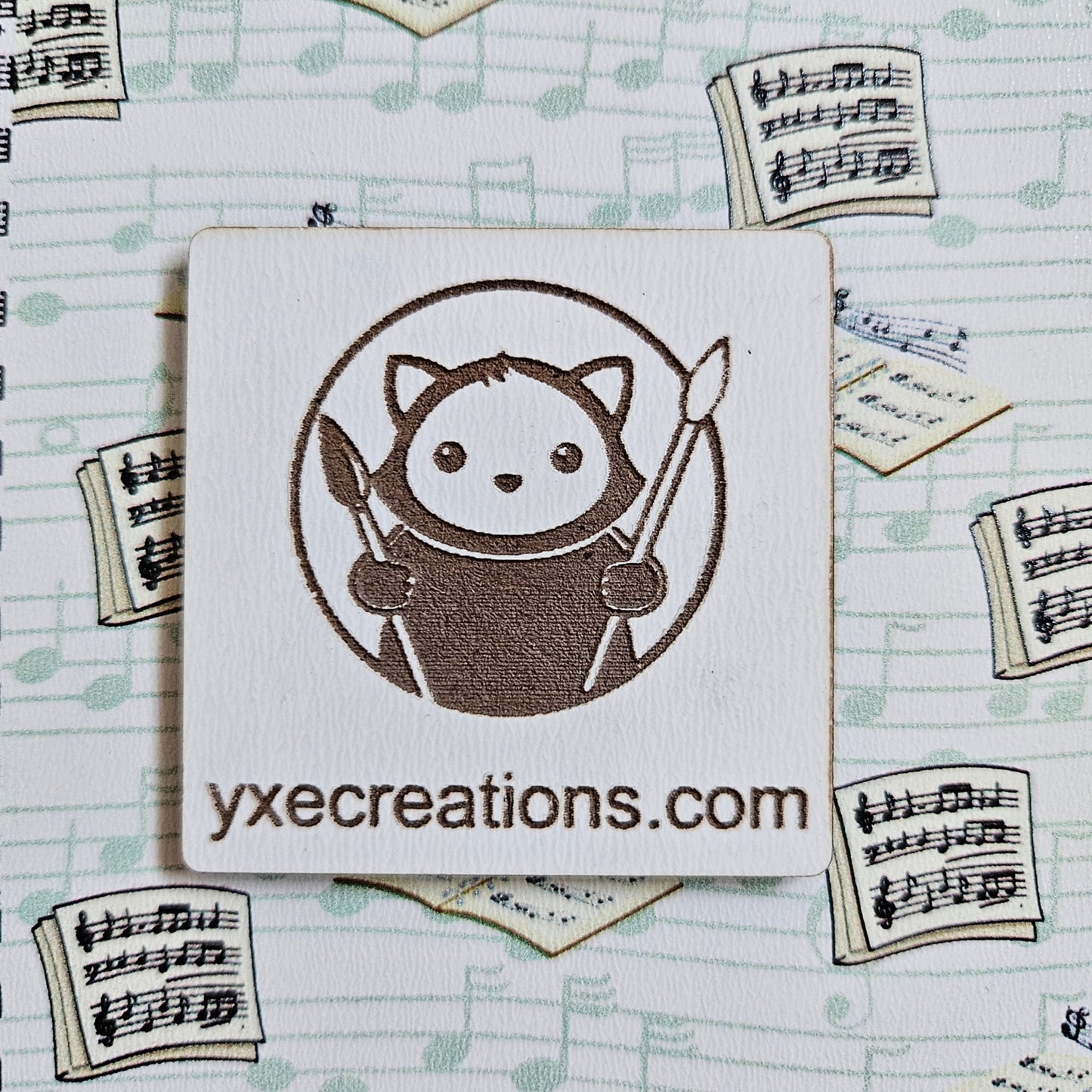 Next Level Sheet - Printed Acrylic and Plywood Sheets - Music Notes - Close Up