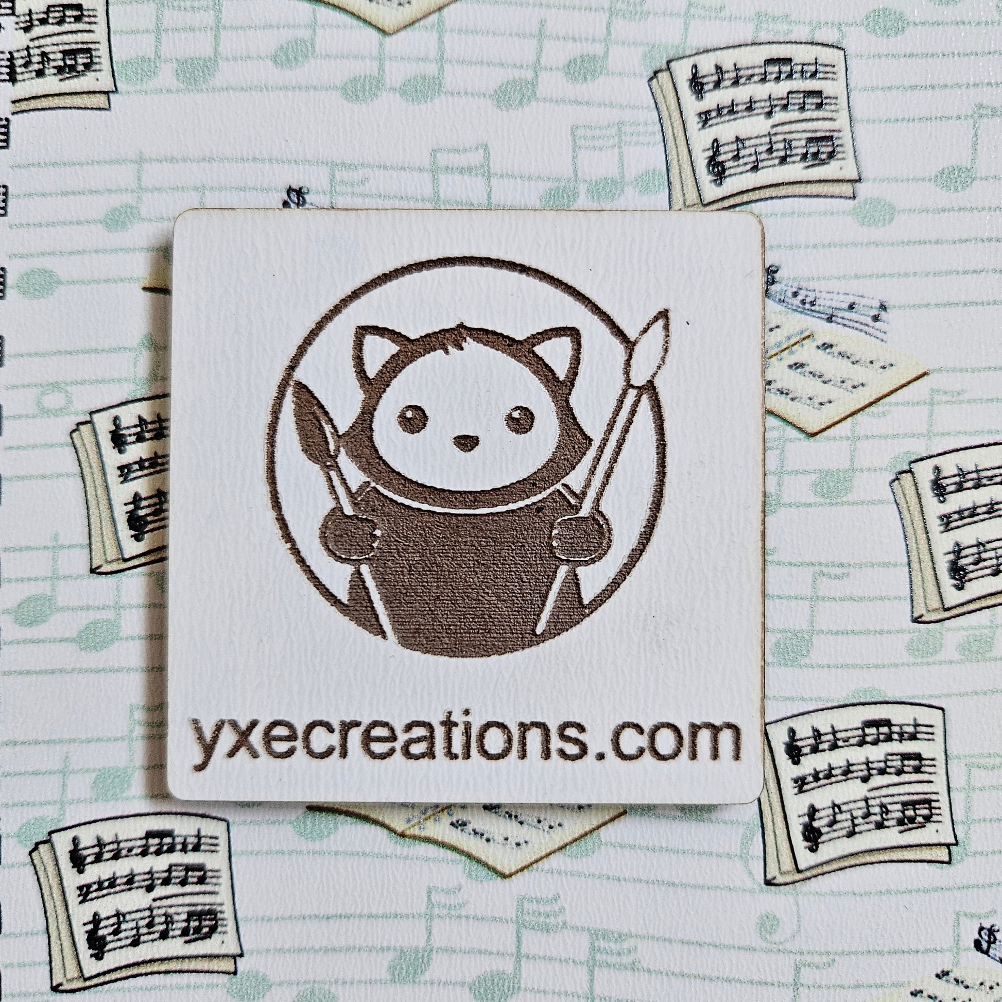 Next Level Sheet - Printed Acrylic and Plywood Sheets - Music Notes - Close Up