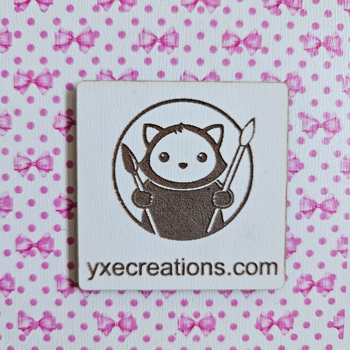 Next Level Sheet - Printed Acrylic and Plywood Sheets - Pink Hearts and Pink Dots - Close Up