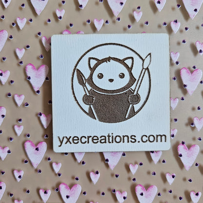 Next Level Sheet - Printed Acrylic and Plywood Sheets - Pink and Purple Hearts - Close Up
