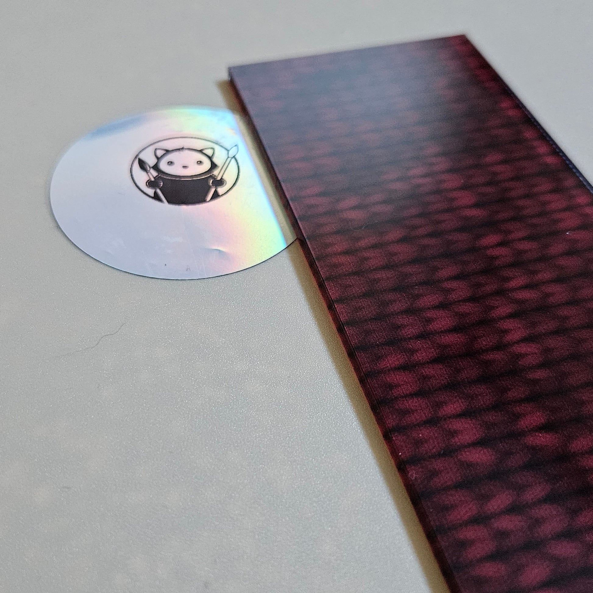 Next Level Sheet - Printed Acrylic and Plywood Sheets - Red Yarn Close Up