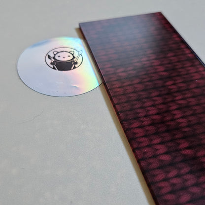 Next Level Sheet - Printed Acrylic and Plywood Sheets - Red Yarn Close Up