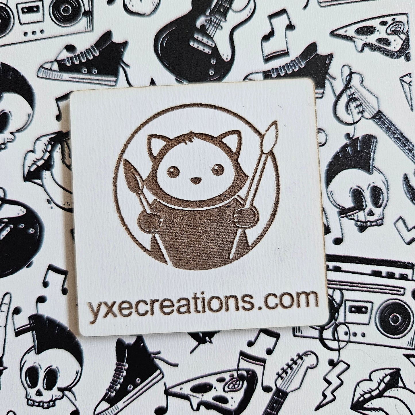 Next Level Sheet - Printed Acrylic and Plywood Sheets - Rock Music - Close Up