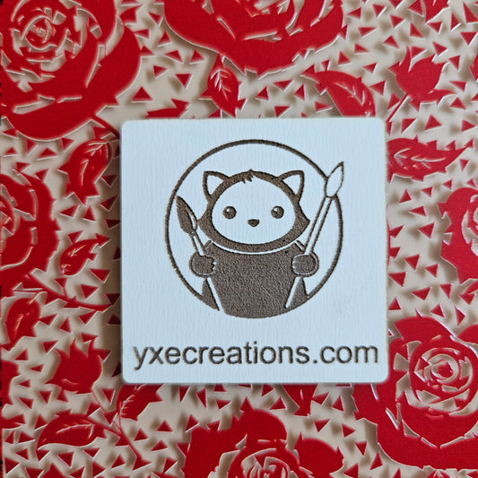 Next Level Sheet - Printed Acrylic and Plywood Sheets - Roses and Triangles - Close Up Black