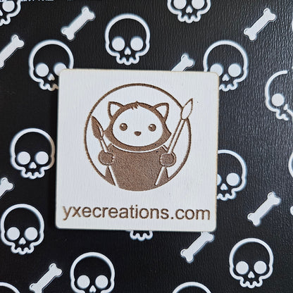 Next Level Sheet - Printed Acrylic and Plywood Sheets - Sculls and Bones - Close Up