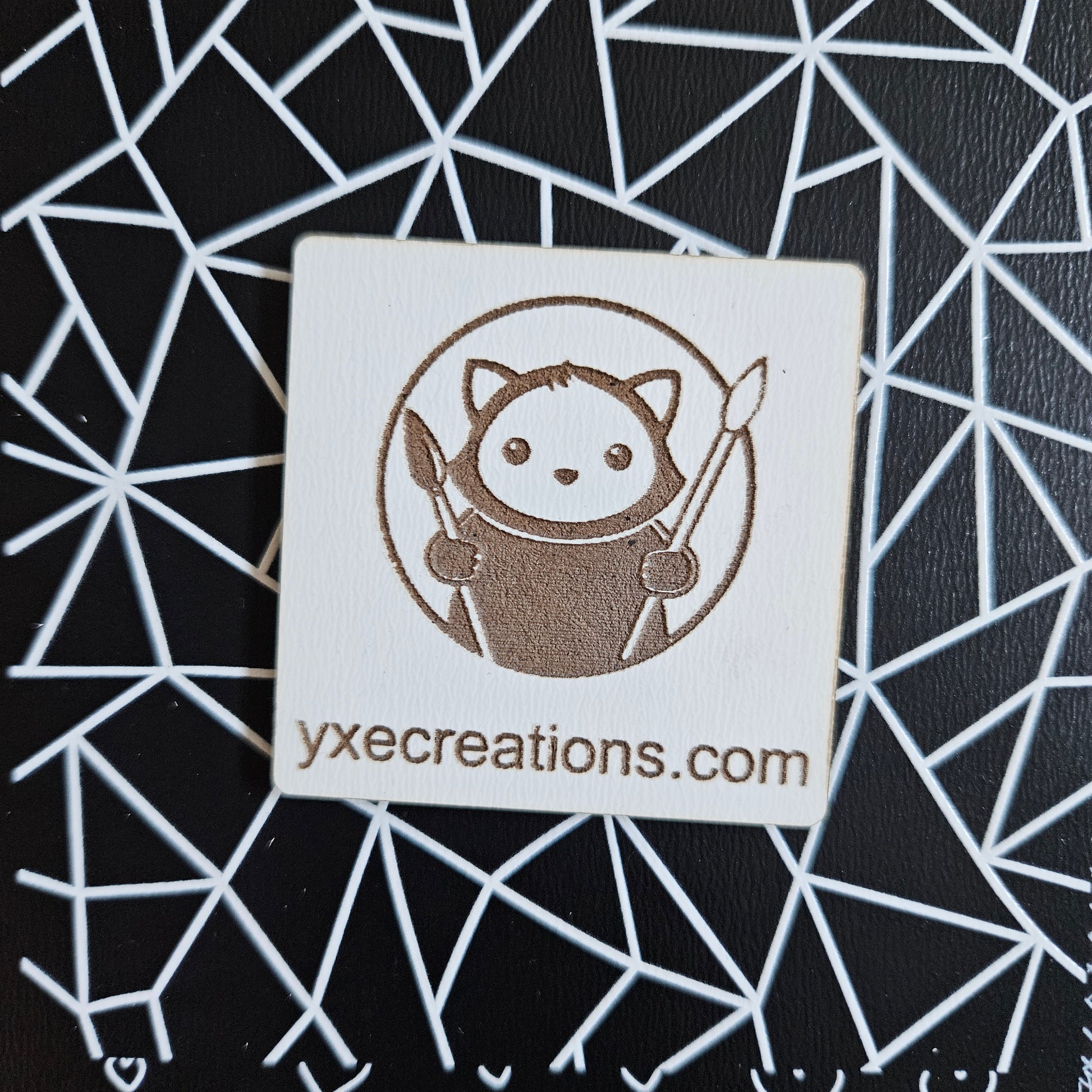 Next Level Sheet - Printed Acrylic and Plywood Sheets - White Cracks - Close Up