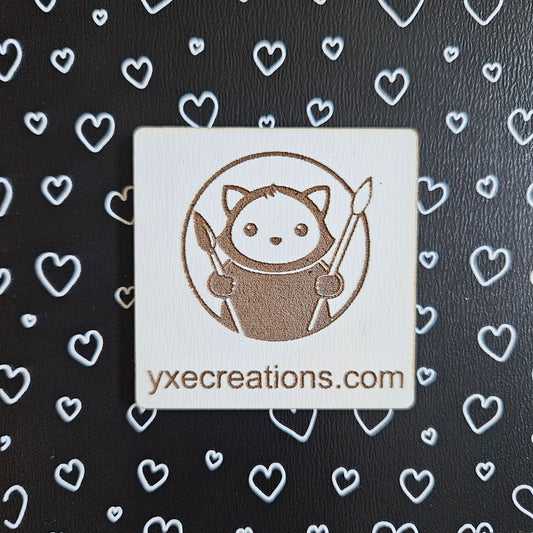 Next Level Sheet - Printed Acrylic and Plywood Sheets - White Hearts - Close Up