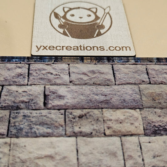 Next Level Sheet - Printed Acrylic and Plywood Sheets - White Old Older Bricks Horizontal