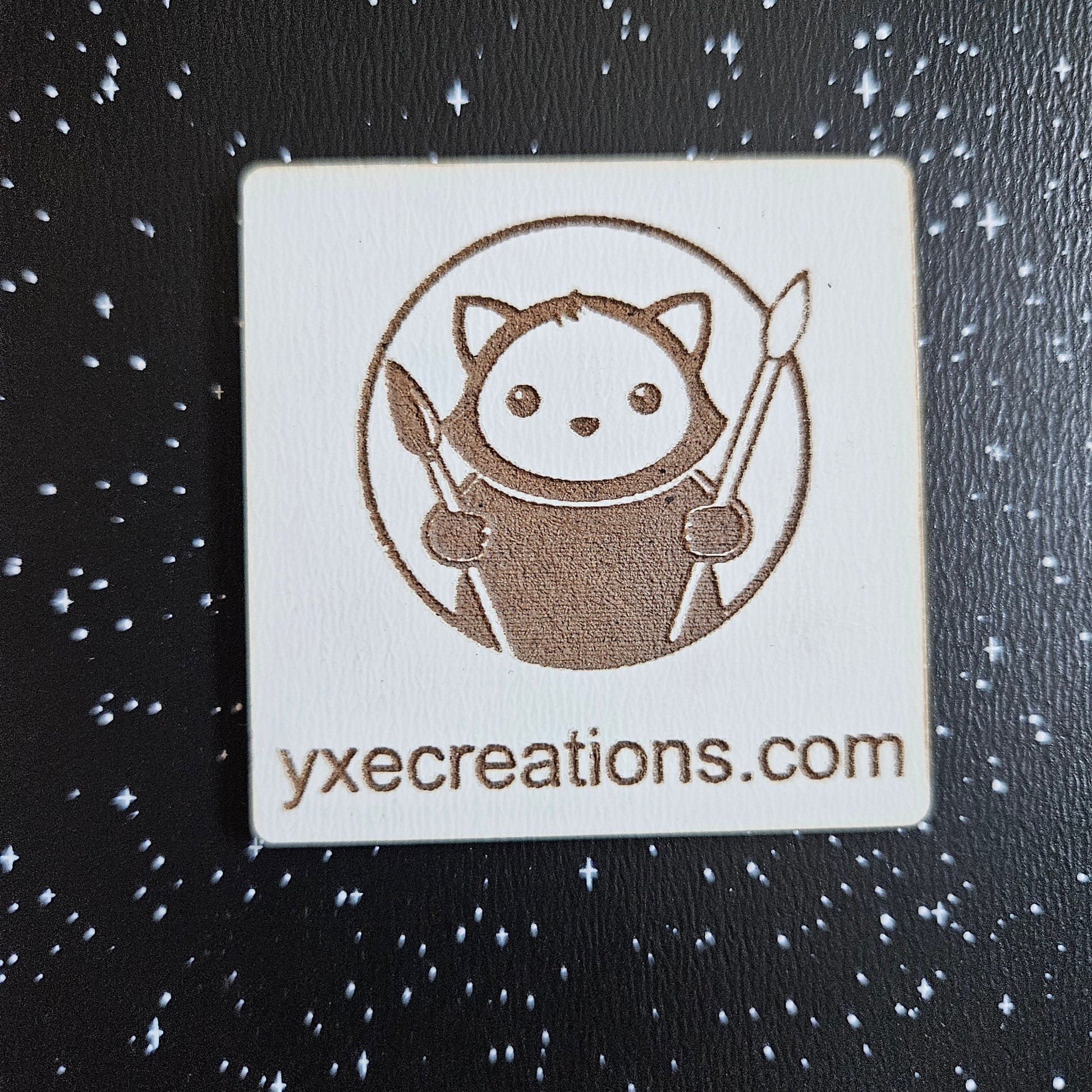 Next Level Sheet - Printed Acrylic and Plywood Sheets - White Stars - Close Up