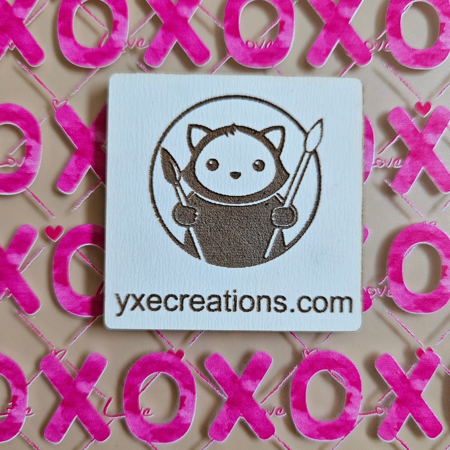 Next Level Sheet - Printed Acrylic and Plywood Sheets - XOXOs - Close Up Black