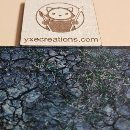 Next Level Sheet - Printed Plywood and Accrylic Sheet - Cracked Ground HOrizontal