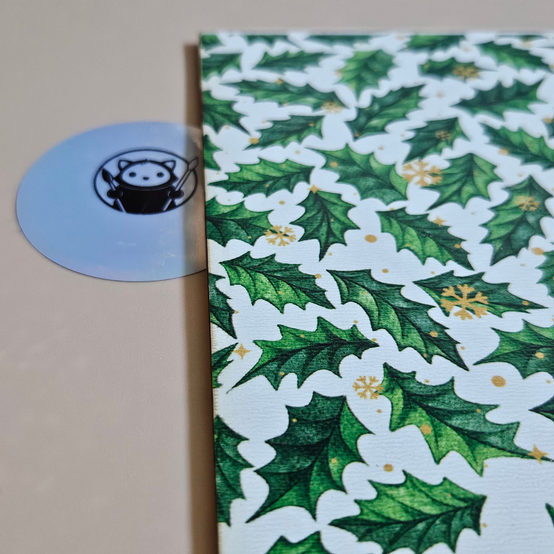 Next Level Sheet - Printed Plywood and Accrylic Sheet - Holy and Gold Snowflakes