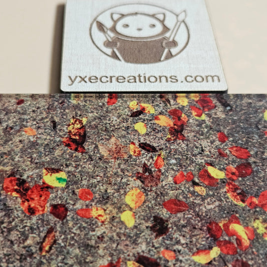 Next Level Sheet - Printed Plywood and Accrylic Sheet - Leaves on the Ground - Close UP Preview