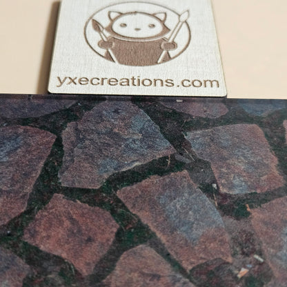 Next Level Sheet - Printed Plywood and Accrylic Sheet - Mossy Stones - Close UP Preview