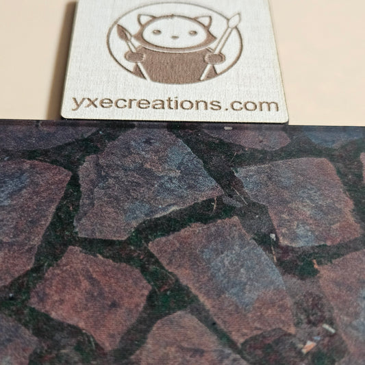 Next Level Sheet - Printed Plywood and Accrylic Sheet - Mossy Stones - Close UP Preview