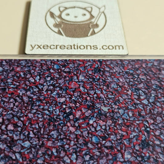 Next Level Sheet - Printed Plywood and Accrylic Sheet - Red Pebbles HOrizontal