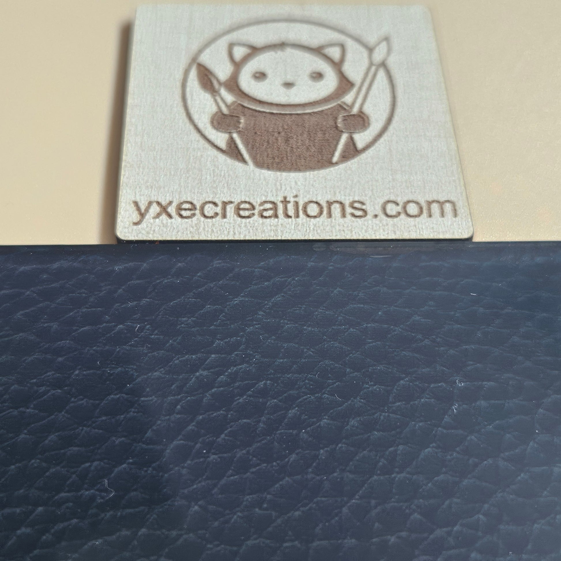 Next Level Sheet - Printed Plywood and Acrylic Sheets - Black Leather Preview