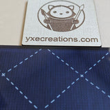 Blue Diamond Pattern Fabric - Next Level Sheet