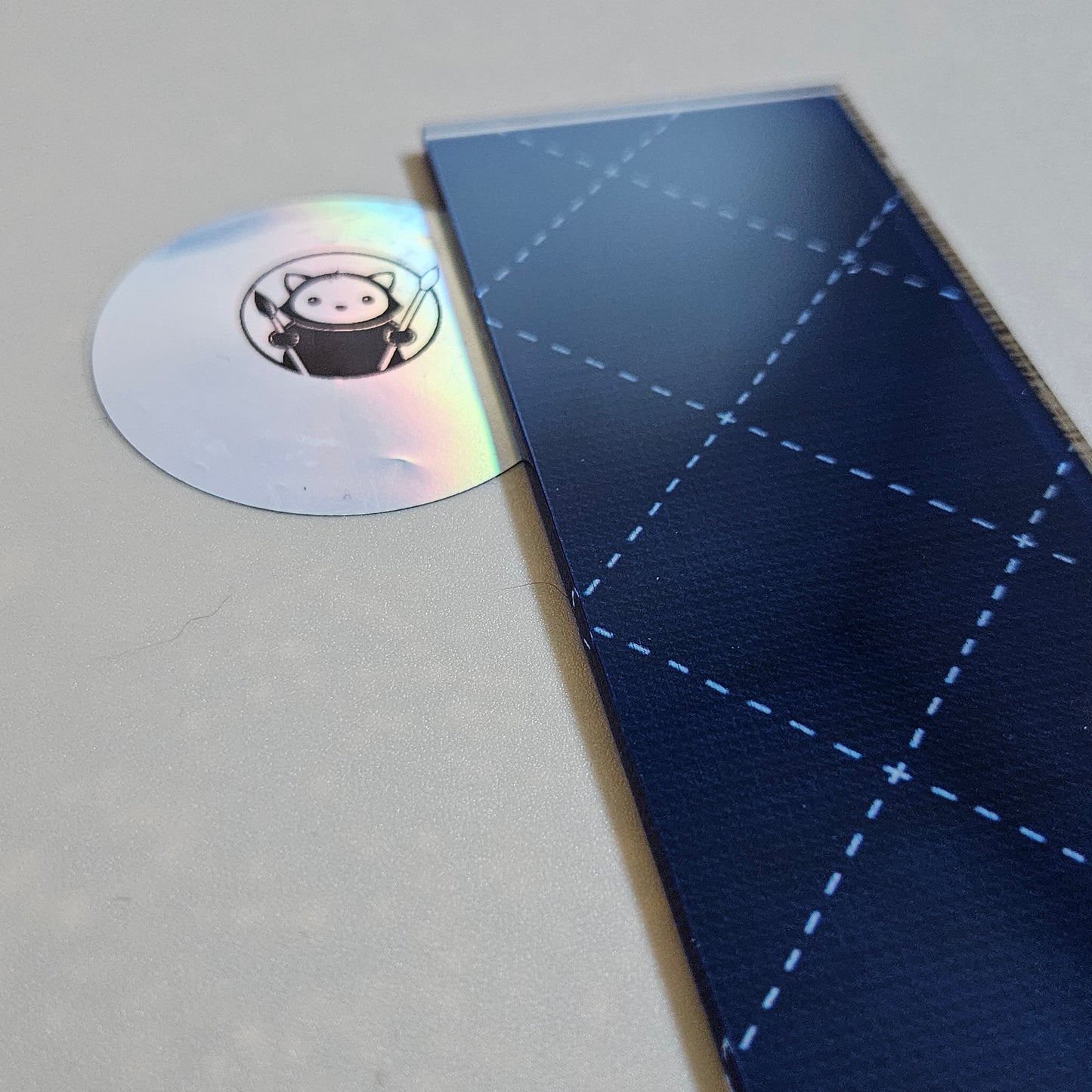 Next Level Sheet - Printed Plywood and Acrylic Sheets - Blue fabric Close Up Preview