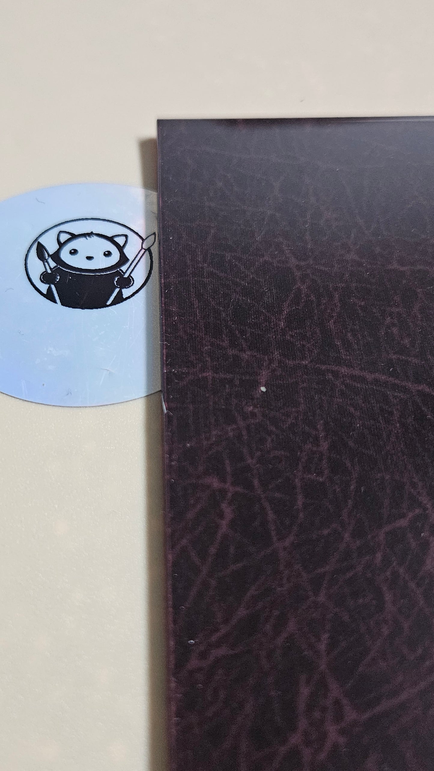 Next Level Sheet - Printed Plywood and Acrylic Sheets - Brown Leather Close Up