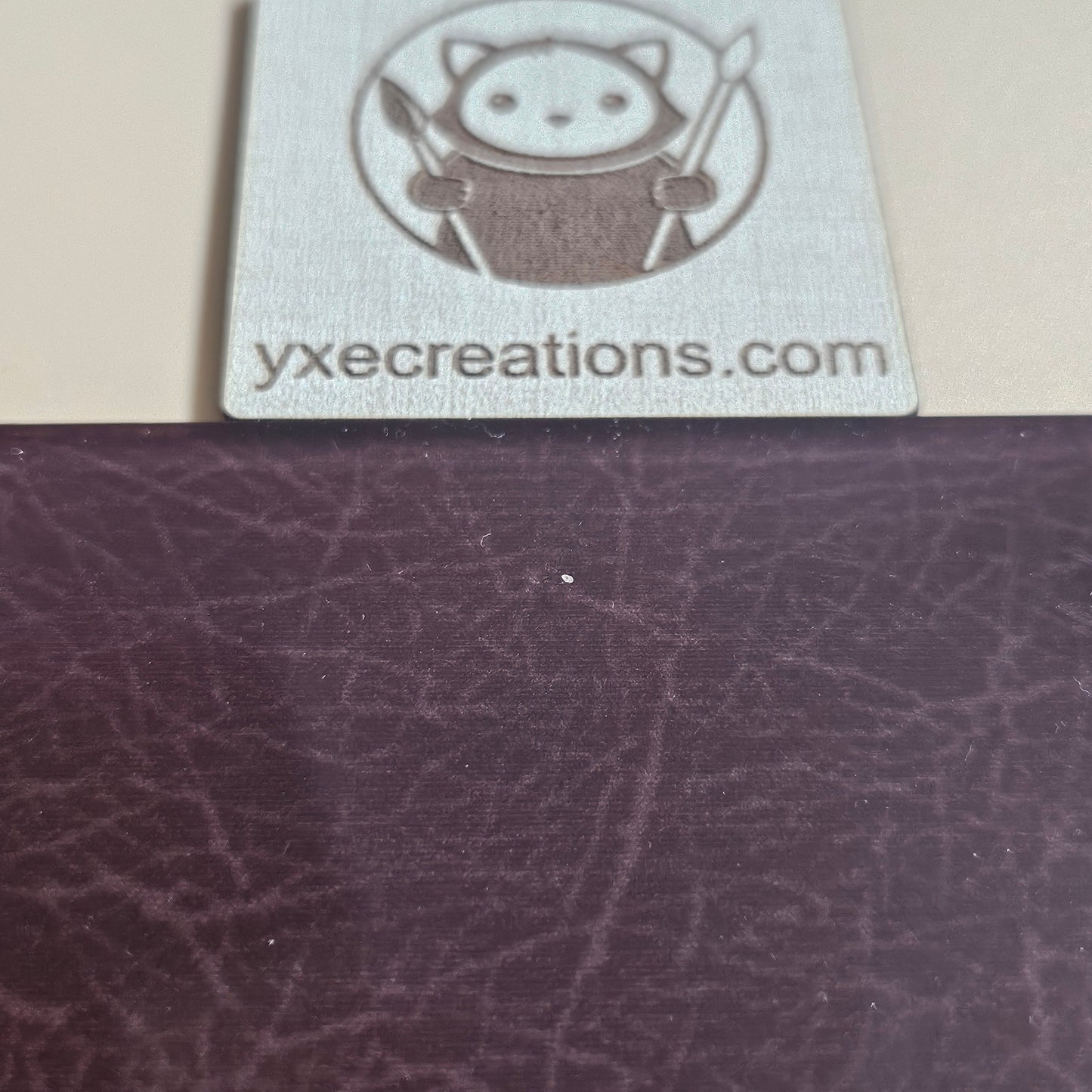 Next Level Sheet - Printed Plywood and Acrylic Sheets - Brown Leather Close Up Horizontal
