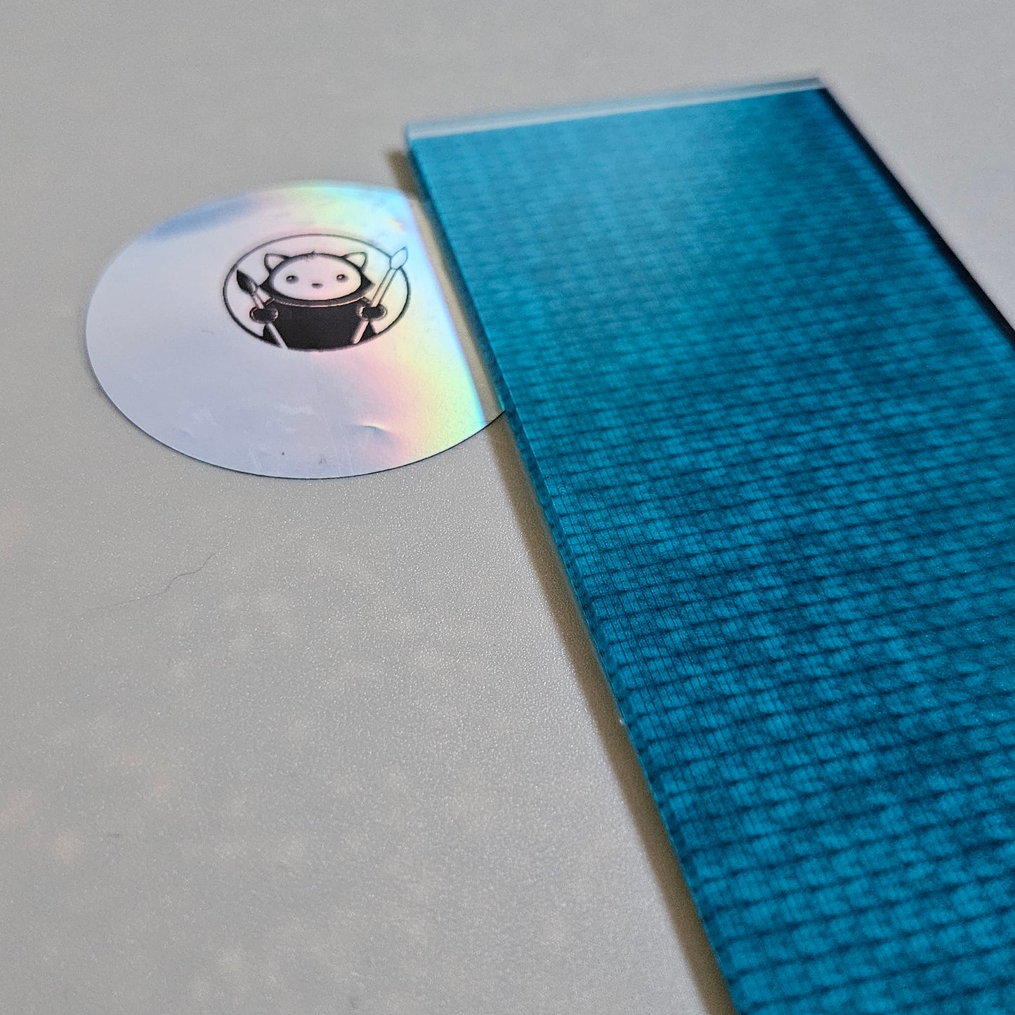 Next Level Sheet - Printed Plywood and Acrylic Sheets - Knitted Blue Close Up