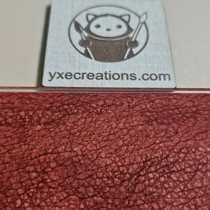 Next Level Sheet - Printed Plywood and Acrylic Sheets - Red Leather Close Up