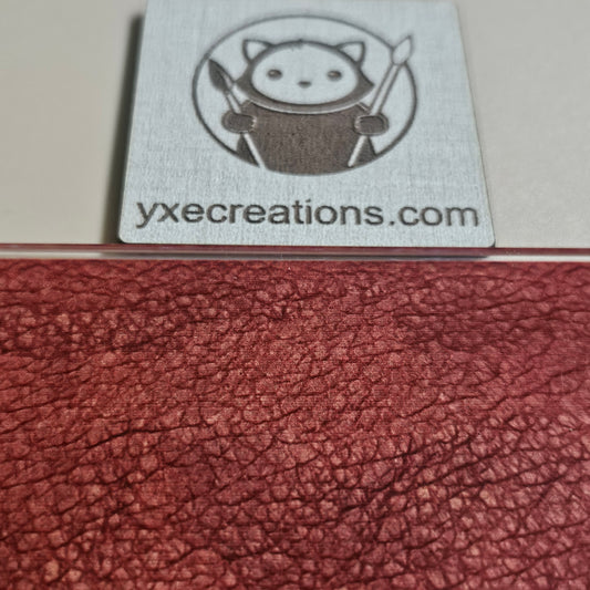 Next Level Sheet - Printed Plywood and Acrylic Sheets - Red Leather Close Up