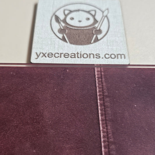 Next Level Sheet - Printed Plywood and Acrylic Sheets - Stitched Leather Close Up Horizontal