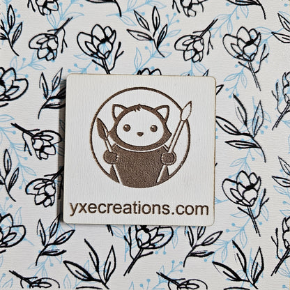 Next Level Sheet for laser cutting - Black and Blue Simple Flowers - Pattern Acrylic and Plywood