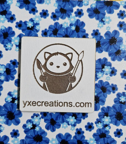 Next Level Sheet for laser cutting - Pattern Acrylic and Plywood - Blue Flowers Galore Close Up