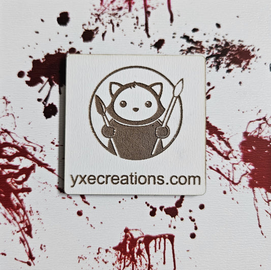 Next Level Sheet for laser cutting - Pattern Acrylic and Plywood - Red Paint Splatters