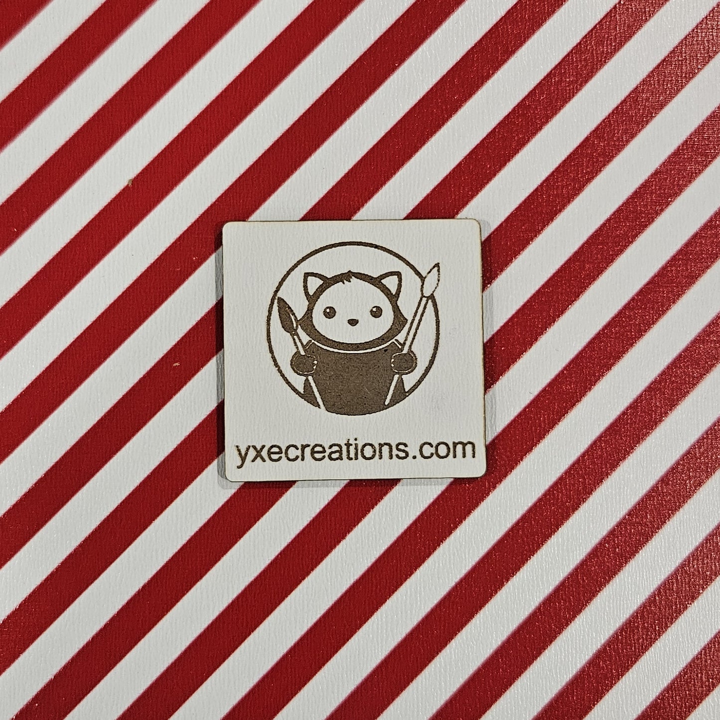 Next Level Sheet for laser cutting - Pattern Acrylic and Plywood - Red Stripes Close Up