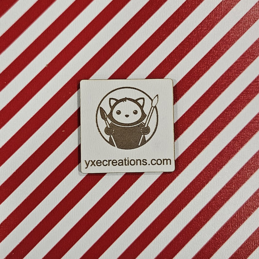 Next Level Sheet for laser cutting - Pattern Acrylic and Plywood - Red Stripes Close Up