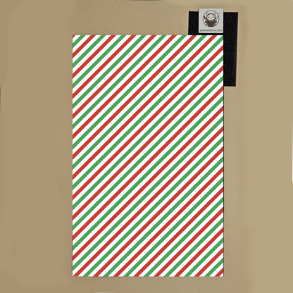 Next Level Sheet for laser cutting - Pattern Acrylic and Plywood - Red and Green Stripes