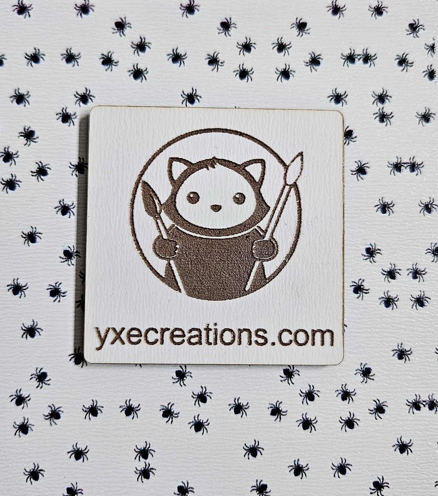 Next Level Sheet for laser cutting - Pattern Acrylic and Plywood - Spider Close Up