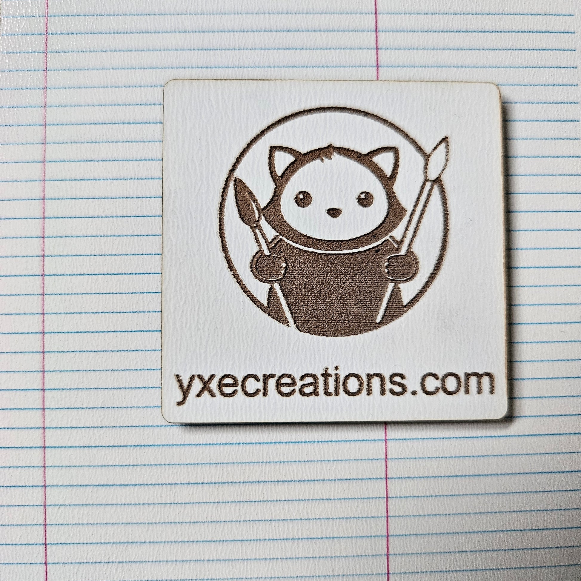 Next Level Sheets - Printed Acrylic and Plywood -  Lined Paper Close Up